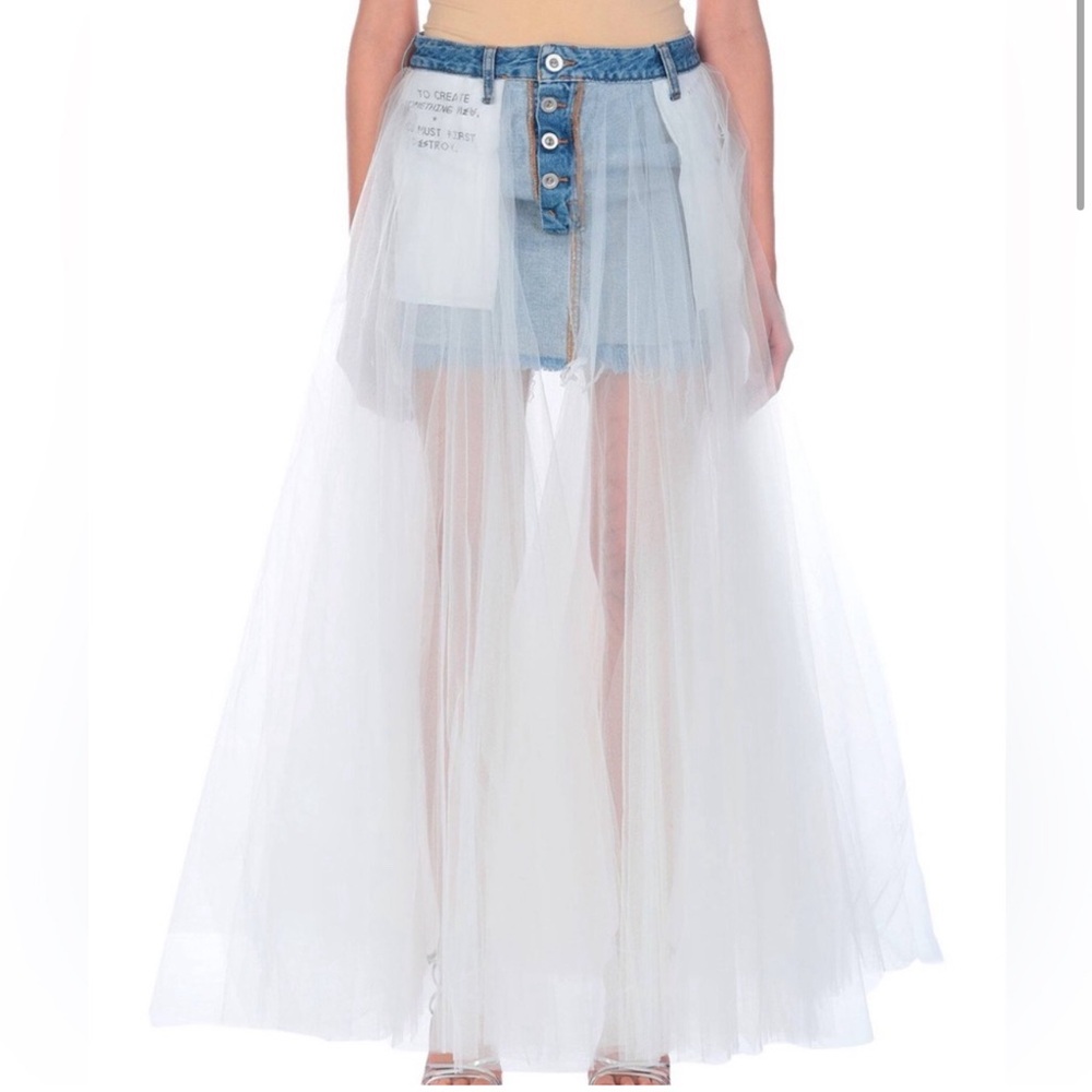 Ben taverniti denim skirt